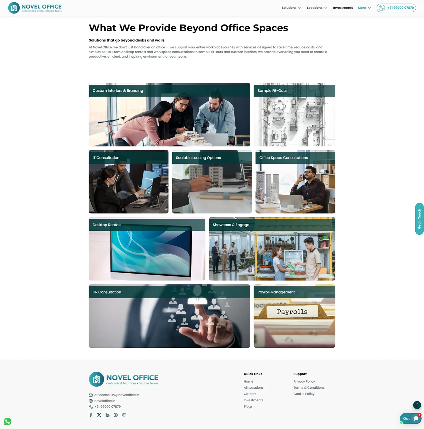 Novel Office production screen